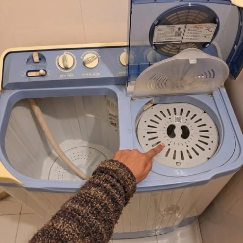 Image of Saftey Cover /Dryer Spin Cap Suitable for LG 6.2kg /6.5kg /6.8kg /7kg /7.5kg. Semi Automatic Washing Machine Spinner Safety Cove /LID Gray (Diameter: 24.5cm) (Pack of 1) Durable Replacement Part