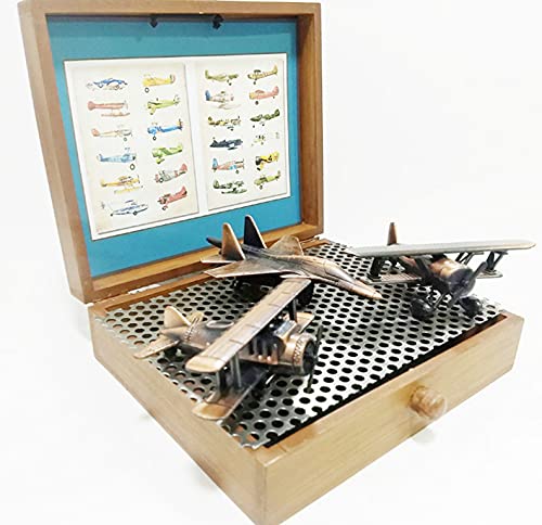 Miniaturas decorativas de Avi&otilde;es de &eacute;poca em metal