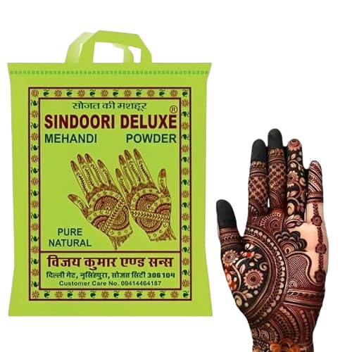 Rajasthani Organic Herbal Henna Powder for Hair | Pure Natural Mehandi for Hair Colour | Ayurvedic Hair Dye for Men and Women | Chemical Free (500g)-image-42