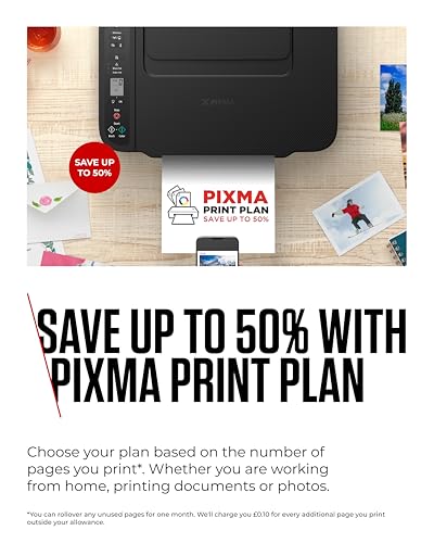 Canon PIXMA TS3750i Wireless Colour All-in-One Inkjet Printer - A4 Print, Copy, Scan - PIXMA Print Plan Compatible - Borderless Photo Printing - Wireless & Smartphone Print - Ideal for Home Printing - Image 4