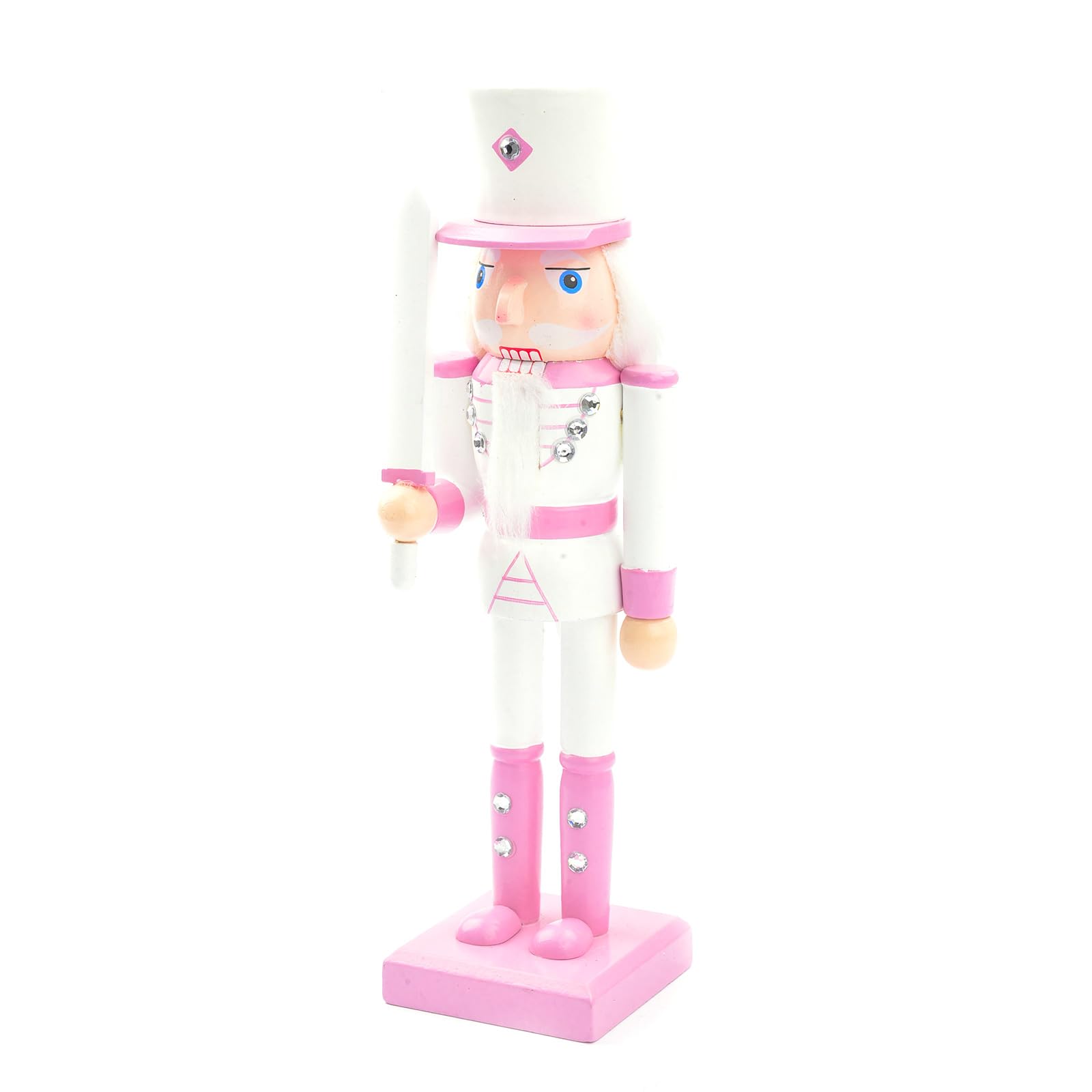 Tsophreniq Delicate Nutcrackers Soldier Display Elegant 50CM Soldier Statue for Christmas Decoration and Gift Wood