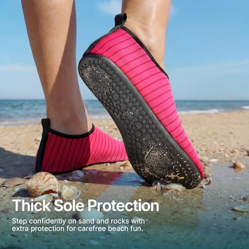 Image of Water Shoes for Women Men Quick-Dry Aqua Socks Swim Beach Outfits Barefoot | Yoga Exercise Wear Sport Accessories Pool Camping Must Haves River Hiking Youth Adult