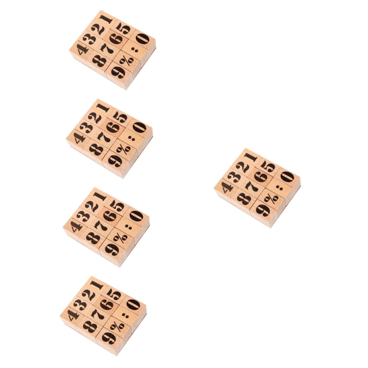Operitacx 5sätze Holzstempel Mit Vintage Zahlen Und Buchstaben Für Scrapbooking Handwerk Und Karten Langlebig Und Kreative Bastelwerkzeuge Für Persönliche Designs