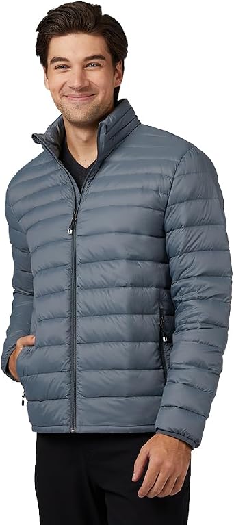 32 Degrees Heat Mens Ultra-Light Down Packable Jacket Lightweight Compressible Puffer