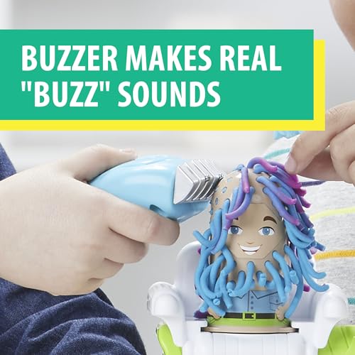 Play Doh E2930 Play-Doh Buzz 'N Cut Fuzzy Pumper Barber Shop Toy thumb #4