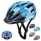 自転車 ヘルメット Exclusky 自転車 ヘルメット 子供 軽量ヘルメット 自転車 サイクリング ヘルメット 通気 3D保護クッション 洗濯可能 調整可能 50-57cm 幼児 小学生…