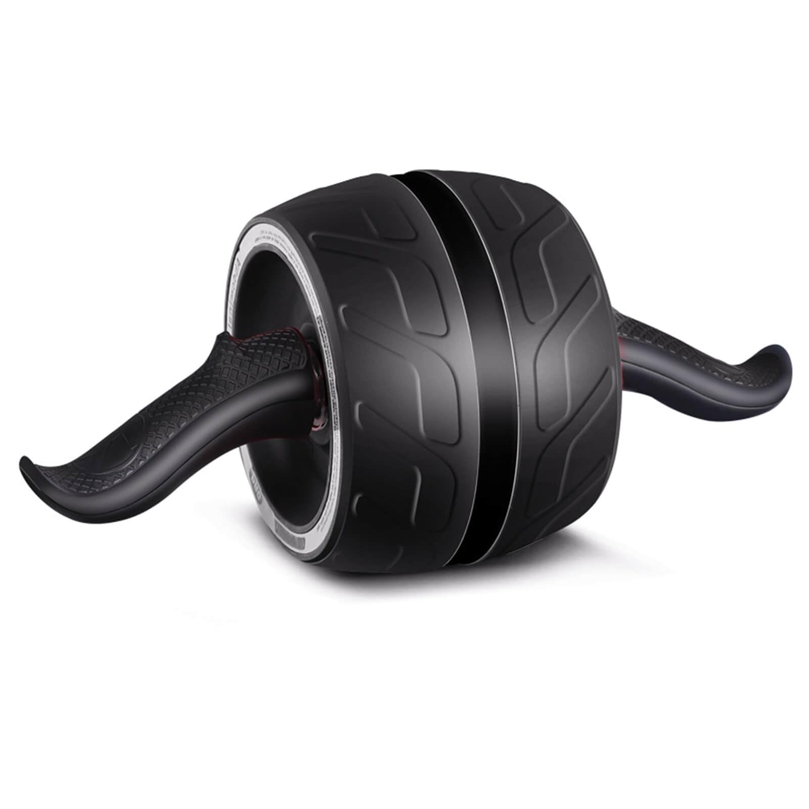 Rodillo de rueda abdominal con resorte de resistencia, 14.6 pulgadas de ancho, rodillo de entrenamiento de fuerza, ruedas de entrenamiento de núcleo con rodillera, color negro