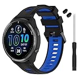 TopPerfekt Bracelet compatible avec Garmin Forerunner 965, bracelet de rechange en silicone souple pour montre intelligente 965 pour homme et femme TopPerfekt Bracelet compatible avec Garmin Forerunner 965, bracelet de rechange en silicone souple pour montre intelligente 965 pour homme et femme