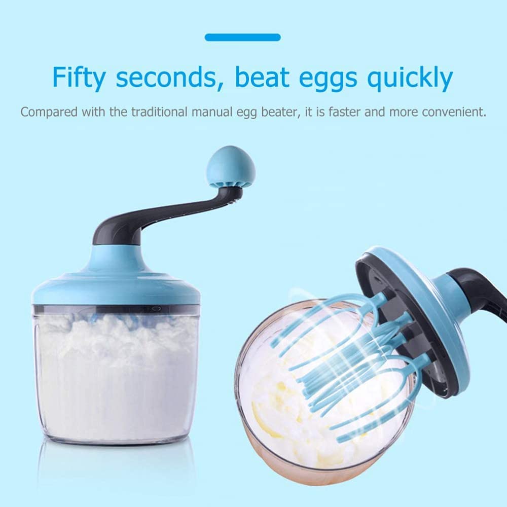 Batidora Batidora Manual, Batidora Manual De Crema De Huevos, Máquina De Hacer Espuma Manual, Batidora Multifuncional Batidora De Huevos Práctica Herramienta De Cocina