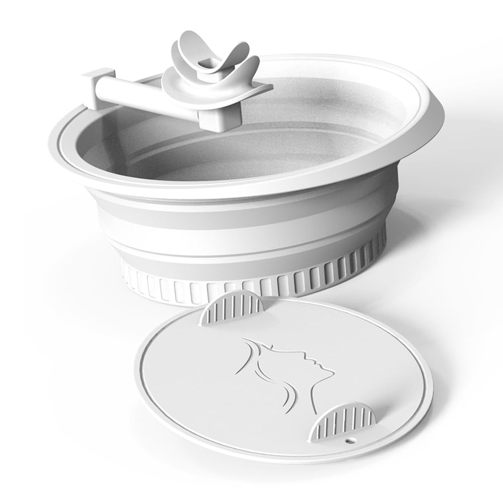 Bassin à glace pour le visage en silicone haut de gamme blanc accessoire de soin cutané durable