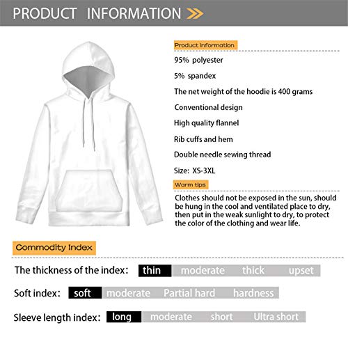 UOIMAG Damen Hoodie Sweatshirt mit Tasche Langarm Pullover T-Shirt Tops Tuniken für Sport, Mops Floral, 48