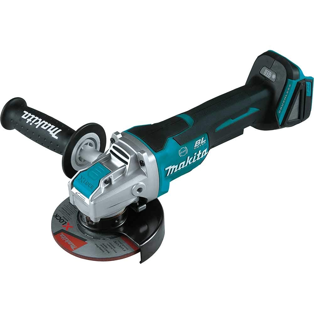 Makita XAG26Z-R 18V LXT Lithium-Ion Brushless Paddle Switch X-LOCK 4-1/2 in. / 5 in. Cordless Angle Grinder with AFT (Tool Only) (Renewed)