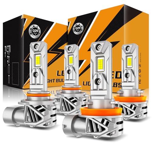 Auxbeam 9005 and H11 Fog Light, 40000LM 600% Brighter Wireless Powersports Light for Off-Road Use or...