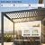 PURPLE LEAF Louvered Pergola w/Sloped Roof 8' x 10' Aluminum Patio Pergola