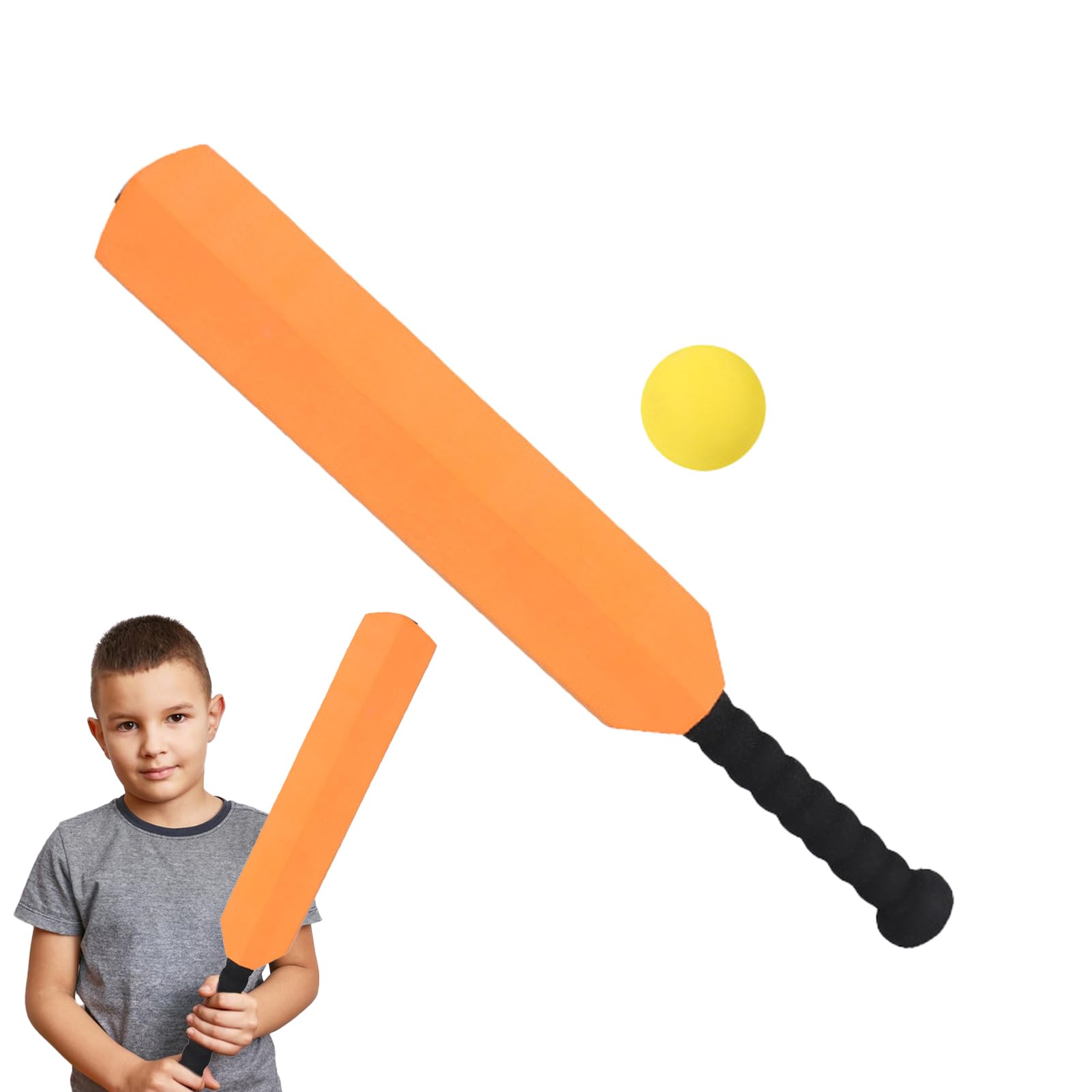 Kids Сricket Set - EVA Foam Bat & Ball Sports Kit | Lightweight & Safe, Includes Bat, Ball & Stump For Garden, Beach, Backyard Play & Hand-Eye Coordination Development