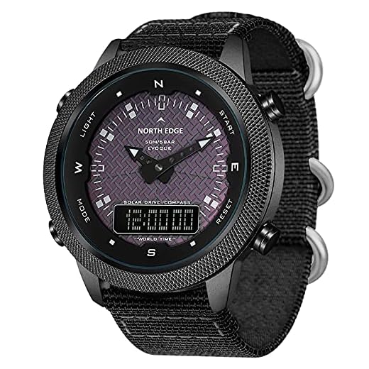 Asarly Herren Sport Uhren Outdoor Solar Smart Uhr 50M wasserdichte Multifunktions Digitale Sport Uhr
