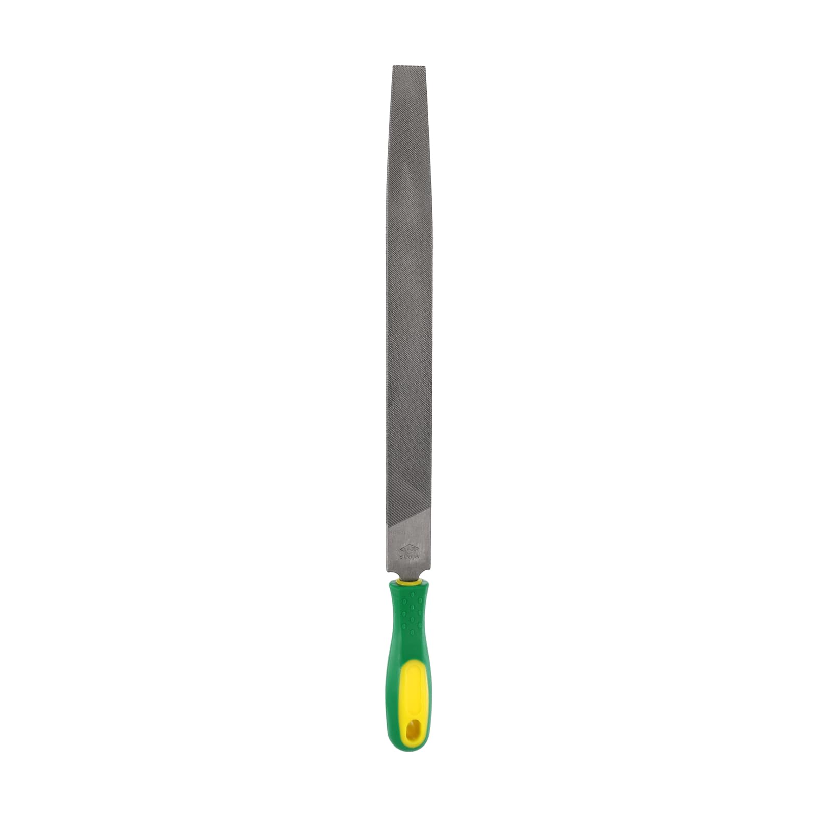 sourcing map Tip Medium Cut File 12" Double Cut Teeth High Carbon Steel Hand Rasp File with Plastic Handle for Metal Wood Deburring Removing