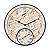 Taylor By The Sea Poly Resin Indoor and Outdoor Clock and Thermometer, 14 Inch, Multi-Color