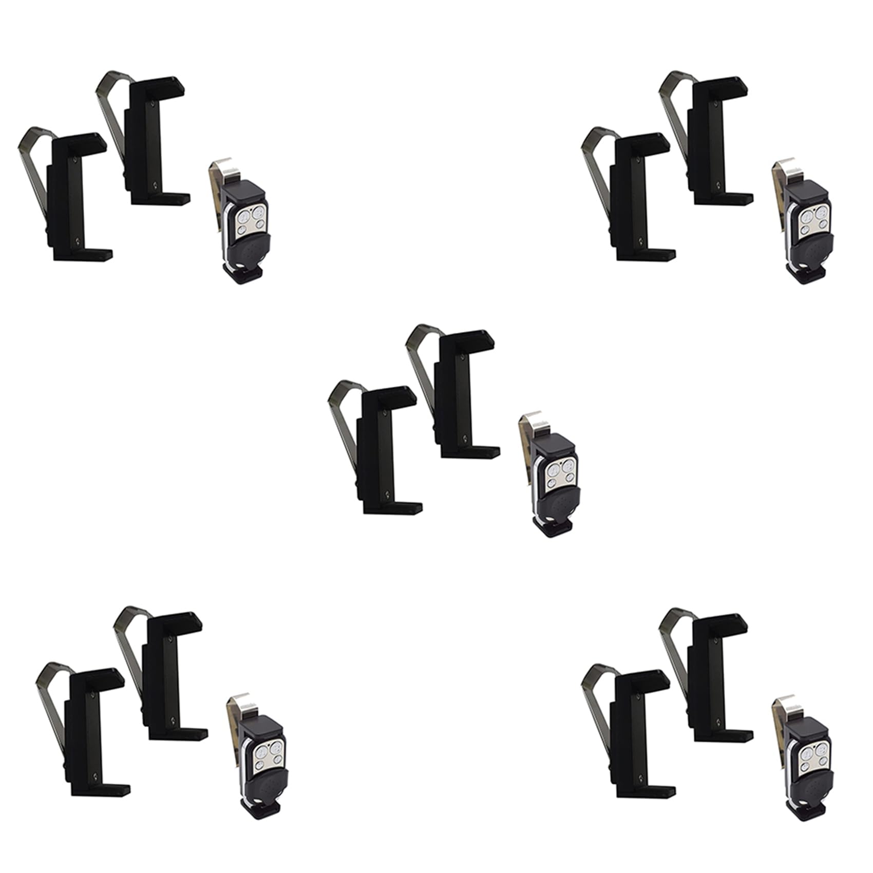 Jnchdghwa Garage Door Opener Clip, Car Garage Remote Visor Clip Holder for, for Remote Controls 10Pcs
