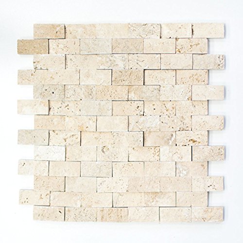 Conwire Chiaro Travertin Mosaikfliese 23x48x12 mm