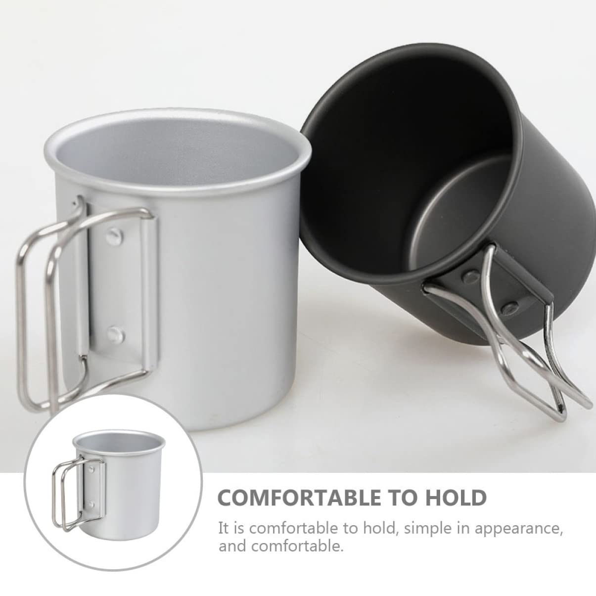 BESPORTBLE 4piezas Taza De Agua Plegable Para Camping Multi-funcional y Ligera Para Bebidas Frías y Calientes Accesorio De Al Aire