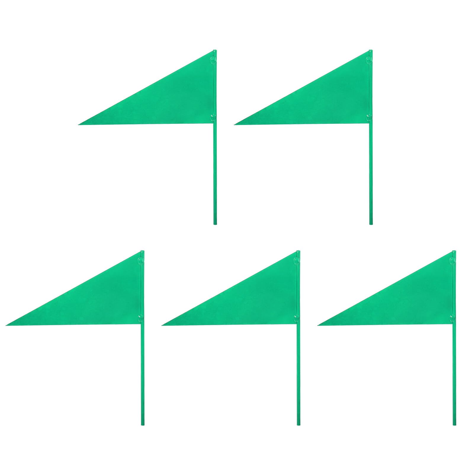 GANAZONO Enhance Visibility 5pcs Iron Shot Put Marking Flags Portable for Exercises