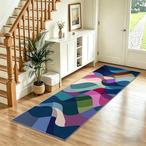 Tapis doux et lavable format 80x240 cm pour simplifier l'entretien du sol de votre cuisine - 2