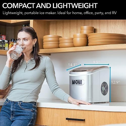Fabricadora de Hielo Compacta Whynter IMC-270MS 27 lb miniatura 2