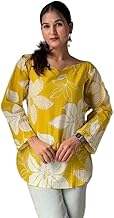 Women's Short Kurti in TopsTunic Rayon Cotton Blend | Ladies Ethnic Tunic