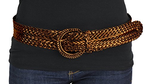 Belle Donne - Women's Braided Belt Trendy Bonded Leather Belt Dress Belts2