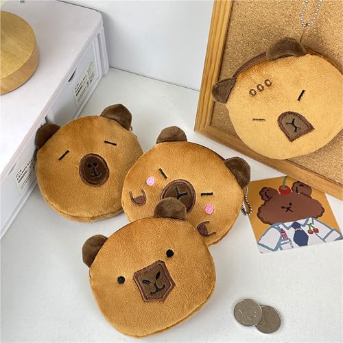 Plush Coin Purse Portable Sundries Storage Bag Capybara Pendant Children's Coin Bag(10 * 1 * 10_STYLEA)3