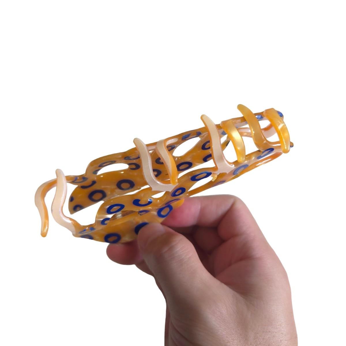 Novelty Blue-Ringed Octopus Hair Clip,Acetate Hair Claw,Big Hair Clips for Women - Image 5