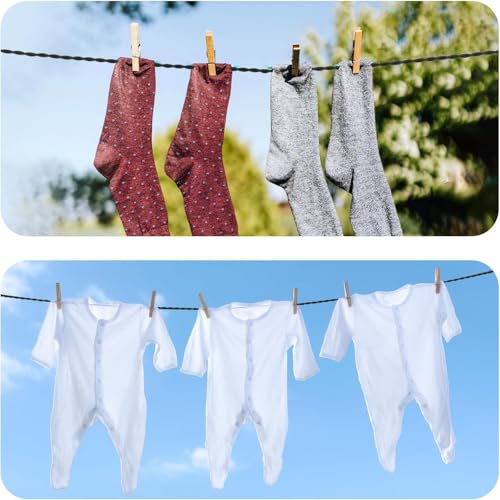Travel Washing Line, Travel Clothes Line, Travel Washing Line with Pegs with Hooks & Suction Cup, Retractable Camping Clothes Line for Outdoor Camping, Home, Travel, Adjustable Length up to 2.5m - Image 4