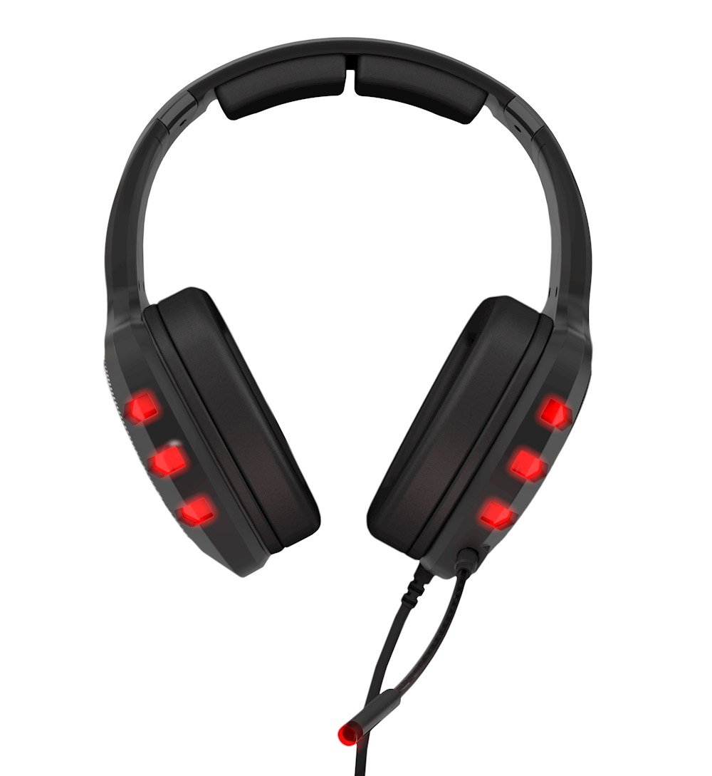 Cascos Gaming Ozone Rage Z90 - Auriculares con microfono - Diseño Ergonomico, LED, Microfono Extraible, Subwoofer, Compatible con PS4, Sonido 5.1, USB, Negro