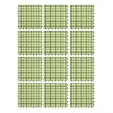 Pumixiy Ineinandergreifende Gartenmatten, 12 Stück, grau, PP-Drainage, Bodenfliesen für Außenbereich, Terrasse, Schuppen, Küche, Garage, rutschfest, einfach zu installieren, Sicherheitsmatte (grün)