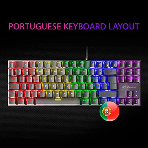 MK80 Nero, Tastiera Gaming Meccanica TKL FRGB, Antighosting, Switch Meccanico Marrone, Lingua Portoghese - Tastiera gaming - Immagine 5