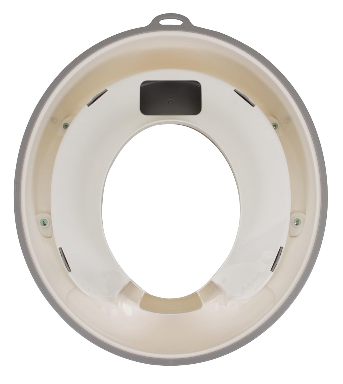 Toral Asiento Reductor con Asas para WC. Ayuda al aprendizaje de bebés y niños. Adaptador infantil portátil para váter MundiBebé +18 meses. Modelo Comfort