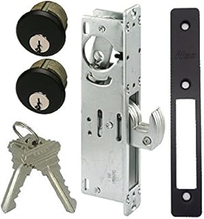 Pacific Doorware Storefront Door Mortise Lock Hook Deadbolt & Double Keyed Cylinder Combo, Adams Rite Cam, in Duronotic (1-1/8
