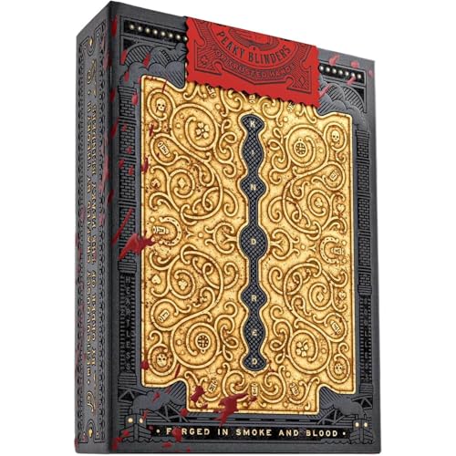 Image of MilesMagic Theory11 Peaky Blinders Playing Cards | Official Premium Embossed Collectible Deck, Antique Gold Foil Tuck Box, Luxury Poker Cards by Theory11