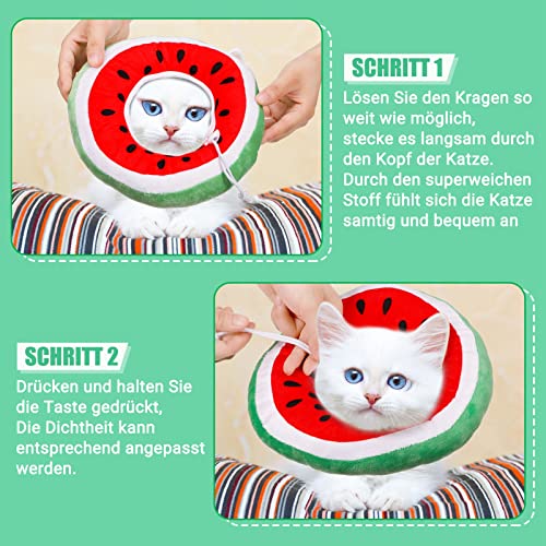 Cat Cone Collar Soft,Adjustable Pet Recovery Collar for Cats Kittens Puppies After Surgery,Elizabethan Neck Cone of Shame Alternative to Prevent Licking Biting Protect Wounds - Image 6