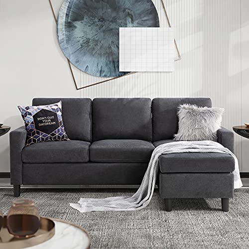 Walsunny Convertible Sectional Sofa for Small...