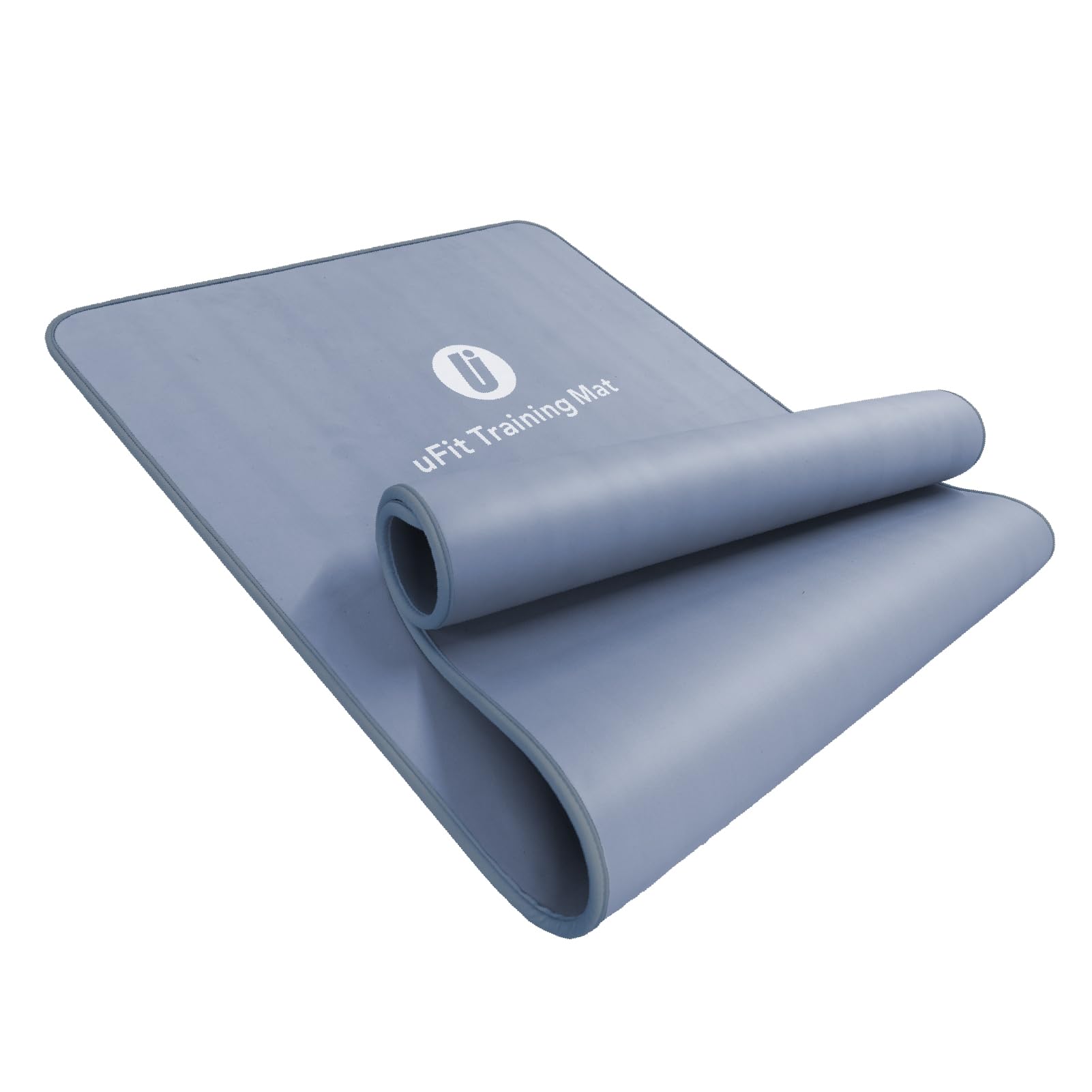 【プロアスリート愛用】uFit Training Mat トレーニングマット 10mm 90*200cm ダスティブルー 厚め 幅広 大きめ 滑らない