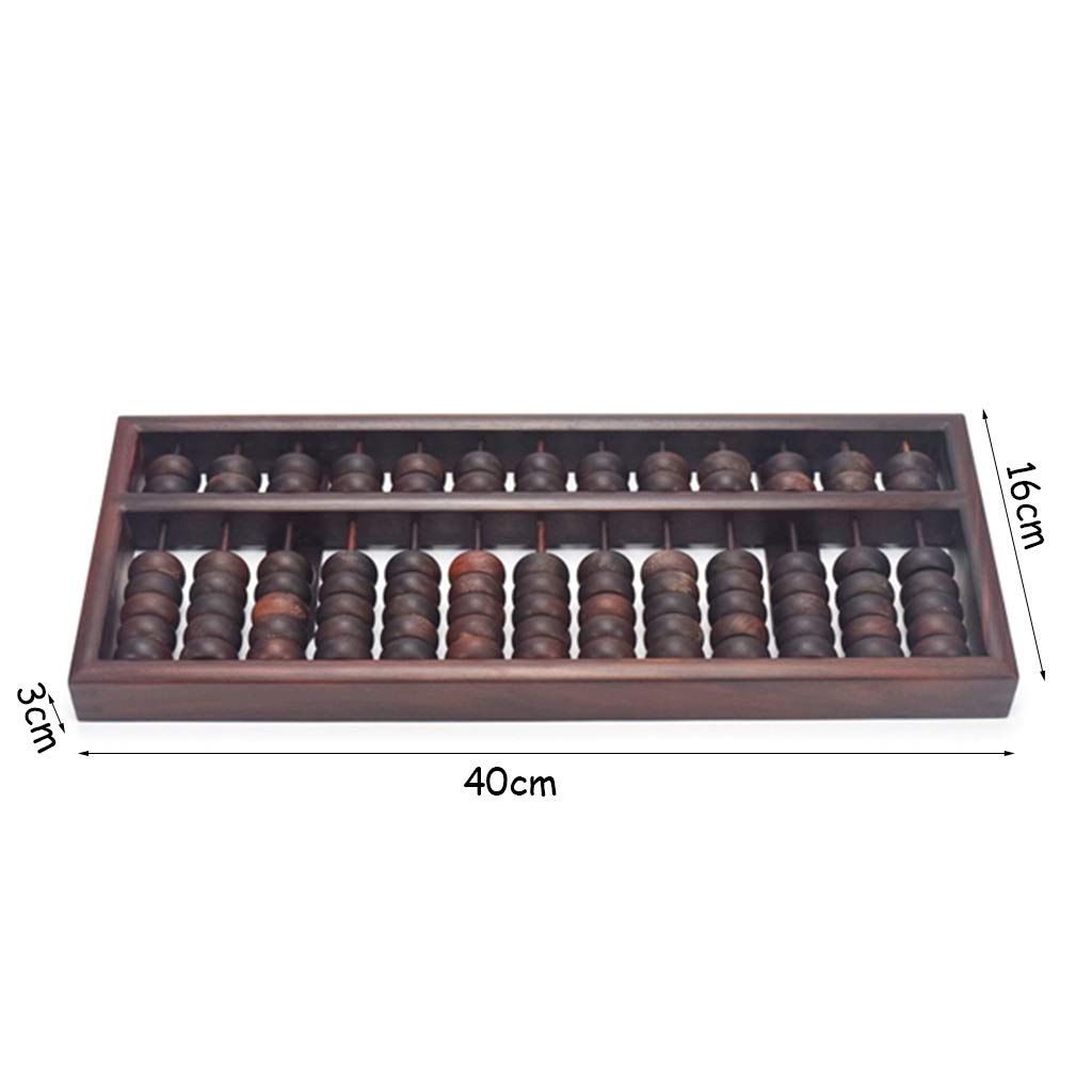 Boulier Standard à Chiffres, boulier en Bois, boulier boulier Rouge Palissandre Art Collection boulier AC rétro boulier 13 Vitesses décoration de Bureau Cadeau