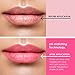 Winky Lux Glimmer Balm, Color-Changing Pink Tinted pH Lip Balm Infused with Vitamin E for All-Day Moisture and Subtle Glittery Gloss, 0.13 Oz, 24 KT