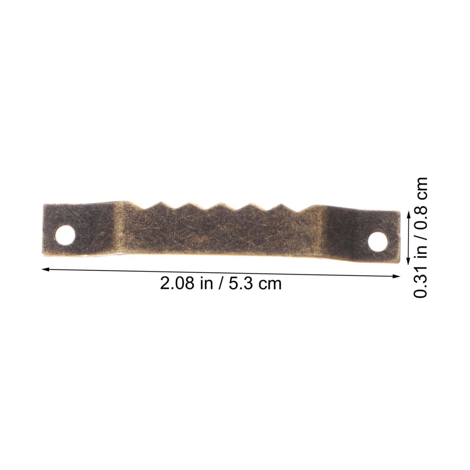Crochets pour tableaux, Cintre for cadre photo en dents de scie jaune 5,3x0,8 cm paquet 200 pièces(5.3X0.8cmx3pcs)