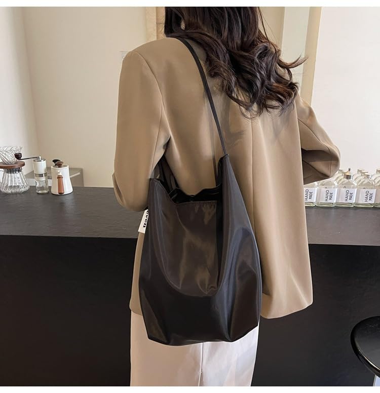 Bolso tote hobo de nylon para mujer miniatura 2