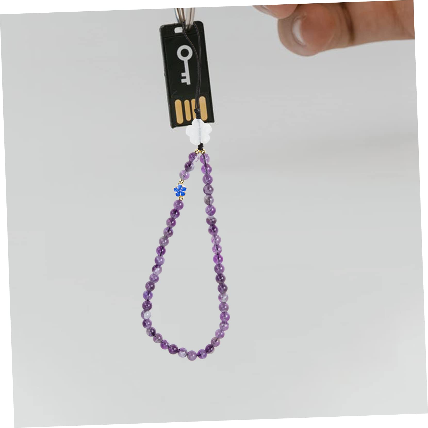 Gadpiparty Dije De Amatista Para Teléfono Móvil Dijes Lazo De Cuentas Dije Para Teléfono Cadena Retro Para Billetera Joyería De Hadas Correa Para Teléfono Accesorios Dorados Para
