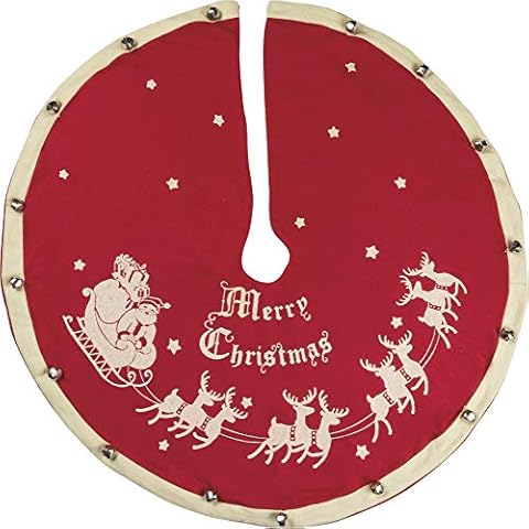 Primitives by Kathy Vintage Tree Skirt, Santa & Sleigh Cover