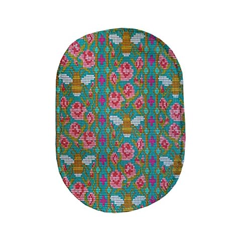 WRKDesigns Ostomy Bag Cover Cross Stitch Bees, Blue, Pink Cover
