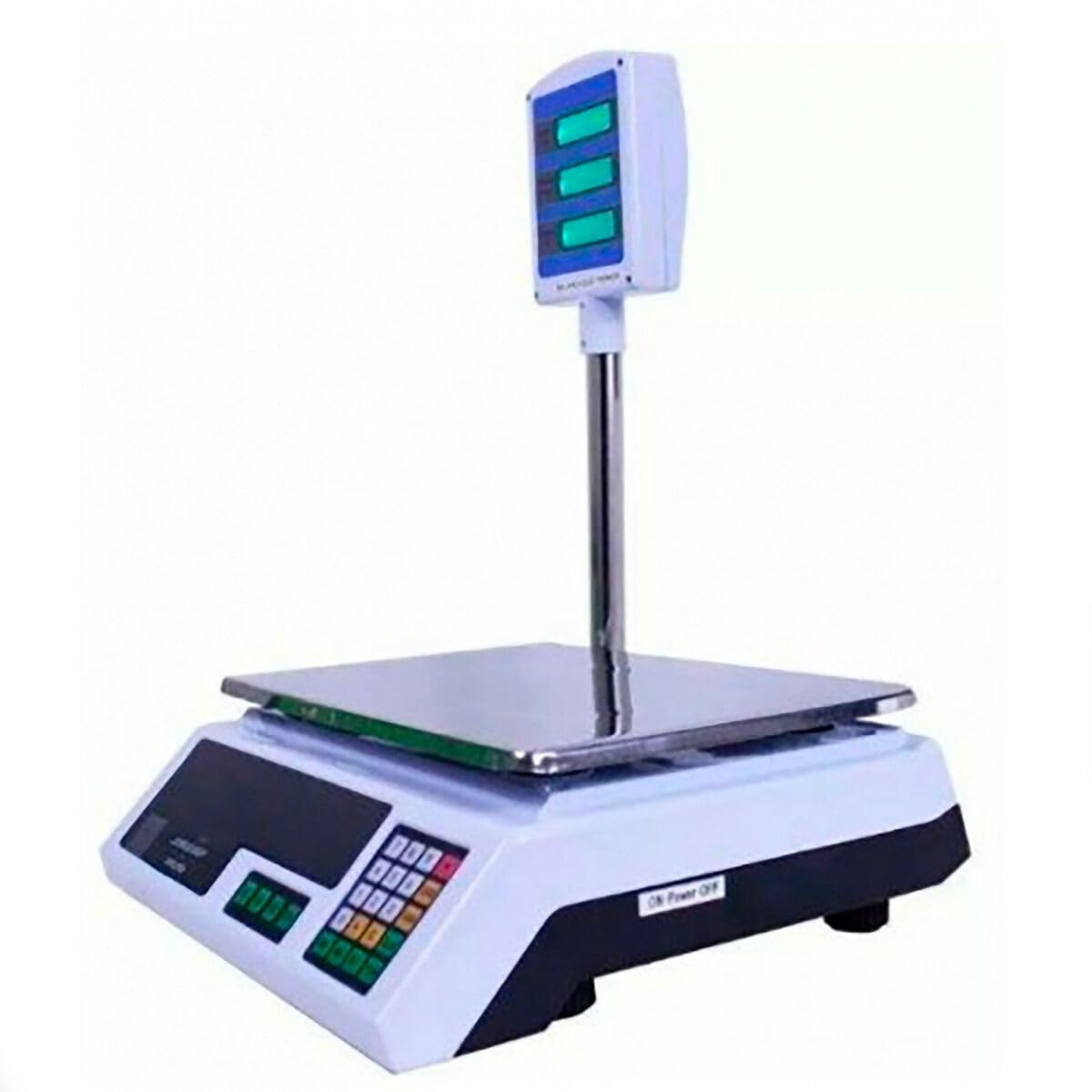 Digitale elektronische Waage vorne hinten professionell, max. 40 kg, Preisberechnung